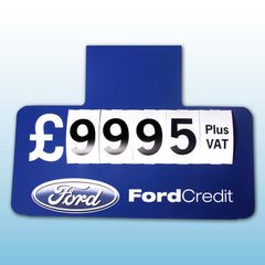 Personalised Clip-in Visor Pricing Displays