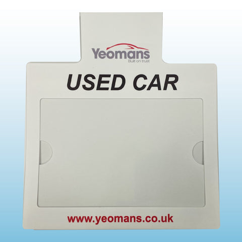 A4 Single Pocket Sun-visor Fitted Price Board